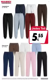 Woolworth Prospekt Seite 4: Fleecehose €1,99, Jogginghose €5,55