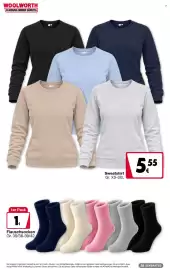 Woolworth Prospekt Seite 7: Sweatshirt €5,55, Flauschsocken €1,00