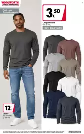 Woolworth Prospekt Seite 9: Jeans €12,00, Langarmshirt €3,50