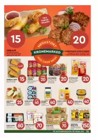 Coop Mega kundeavis Side 3: Vårruller €15,00, Karbonader/stekte kaker €20,00
