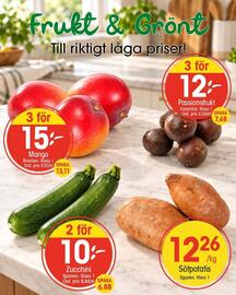 EKO reklamblad Sida 4: Passionsfrukt €12,00, Zucchini €10,00