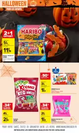 Catalogue Carrefour Market | Halloween page 2: KREMA Red'Dingue €2,90, Kinder Surprise €1,82