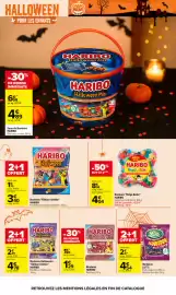 Catalogue Carrefour | Halloween page 10: HARIBO Hari'ween €3,40, HARIBO Bonbons "Méga Boite" €4,04