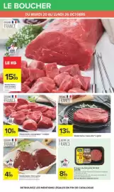 Catalogue Carrefour | Halloween page 28: Viande bovine : basse côte €13,99, Viande bovine : foie à griller €4,99