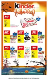 Catalogue Carrefour | Halloween page 9: KINDER Mini Figurines €1,56, KINDER JOY Oeufs en Chocolat €1,92