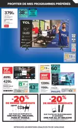 Catalogue Carrefour page 16: SAMSUNG Televiser UHD 4K* €429,99, PHILIPS TV Oled 4K €1.199,99
