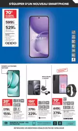 Catalogue Carrefour page 24: Smartphone C71 Forest Owl €159,99, Samsung Pack Galaxy A37 + Fit 3 €379,99