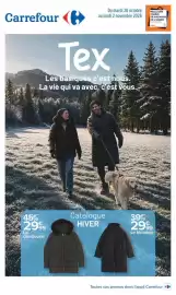 Catalogue Carrefour | Tex catalogue hiver page 1: Carrefour >>> Du mardi 20 octobre au lundi 2 novembre 2026 Tex Les