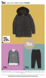 Catalogue Carrefour | Tex catalogue hiver page 5: Tex La doudoune €29,99, B Le coll €14,99