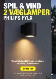 Harald Nyborg tilbudsavis uge 42 Side 5: SPIL & VIND 2 VÆGLAMPER PHILIPS FYLX Tilmeld dig Harald Nyborgs nyhedsbrev og