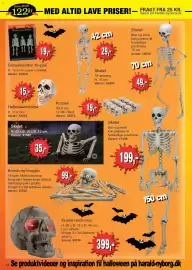 Harald Nyborg tilbudsavis uge 42 Side 76: Glowskeletter 10-pak €19,00, Halloweenkranie €15,00