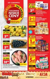Biedronka gazetka tydzień 42 Strona 1: Świeży filet z piersi kurczaka Kraina Mięs, Mega Paka €14,99