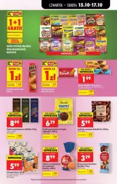 Biedronka gazetka tydzień 42 Strona 41: Płatki czekoladowe Hopki Vitanella 500 g €6,29, Baton Meltié, 39 g-43 g €1,99