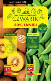 Biedronka gazetka tydzień 42 Strona 62: Groszek cukrowy €5,99, Kiwi Gold Zespri, szt €1,75