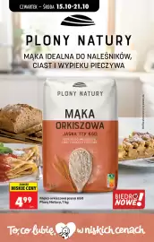 Biedronka gazetka | Codziennie niskie ceny L - oferta od 15.10 Strona 66: Mąka orkiszowa jasna 650 Plony Natury, 1 kg €4,99