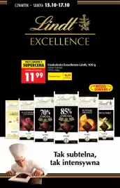 Biedronka gazetka tydzień 42 Strona 70: Czekolada Excellence Lindt , 100 g €11,99