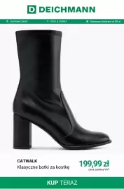Deichmann gazetka tydzień 42 Strona 7: Klasyczne botki za kostkę Catwalk €199,99