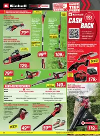 Zgonc Flugblatt Seite 10: Akku-Astsäge GE-CS 18/150 Li Solo €79,99, Akku-Laubsauger VENTURRO 18/210 Solo €119,00