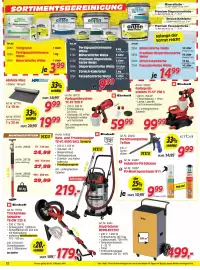 Zgonc Flugblatt Seite 22: Einhell Farbsprüh-system TC-SY 700 S €99,99, Farbsprühsystem TC-SY 500 P Einhell €59,99