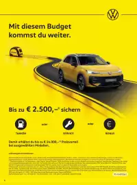 Zgonc Flugblatt Seite 4: 4 Mit diesem Budget kommst du weiter. W ZGONC Bis zu € 2.500,-" sichern TANKEN oder SERVICE Damit