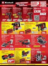 Zgonc Flugblatt Seite 6: Akku Doppelpack €99,99, Akku-Bandschleifer TP-BS 18/457 Li BL Solo €119,00