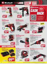 Zgonc Flugblatt Seite 8: Akku-Stichsäge TE-JS 18/100 Li Solo €79,99, Akku-Winkelschleifer TE-AG 18/115-2 Li Solo €59,99