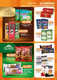 Folleto Cordiez Página 1: Gaona crunchips €1.199,00, Kellogg's zucaritas €2.499,00