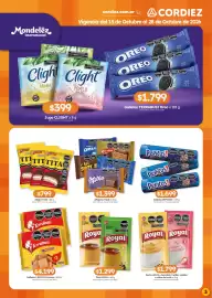 Folleto Cordiez Página 3: Royal flan vainilla €1.299,00, Milka alfajores triple dulce de leche €1.399,00