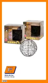 Folheto Action Página 8: TWINKLE LIGHTED BALL WINKLE LIGHTED BALL 140 Por unidade 3.99 3.99/un. 4.99€ Bola de luz Ø 18 cm |