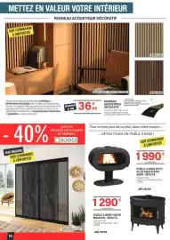 Catalogue Chretien Matériaux page 10: INVICTA POÊLE À BOIS FONTE MANDOR €1.290,00, INVICTA POÊLE À BOIS FIFTY €1.990,00