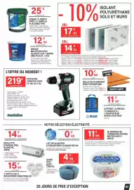 Catalogue Chretien Matériaux page 7: WAGO 50 bornes de connexion rapide mixtes S2273 €11,90, ICTA Gaine avec tire-fil €4,59