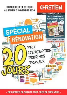 Catalogue Chretien Matériaux (valable jusqu'au 7-11)
