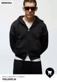 Bershka gazetka tydzień 42 Strona 8: Bluza z kapturem i suwakiem Bershka €109,00