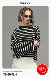 Cropp gazetka tydzień 42 Strona 3: Sweter w czarno-białe paski Cropp €79,99