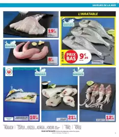 Catalogue Hyper U semaine 43 page 3: SAUMONETTE €8,50, DORADE ROYALE €9,95