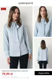 Greenpoint gazetka tydzień 42 Strona 10: Elegancka jasnoniebieska bluzka z wiązaniem Greenpoint €79,99