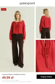 Greenpoint gazetka tydzień 42 Strona 5: Czerwona bluzka z dodatkiem wiskozy Greenpoint €49,99