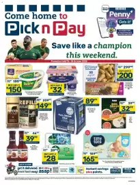Pick n Pay catalogue Page 1: Butro Spread, Clover Mooi River Choice Salted or Springbok Unsalted Butter 500g €150,00