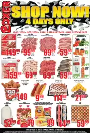 Boxer catalogue Page 1: MAMA'S IQF Mixed Chicken Portions €159,99, Fresh Bulk Pork Packs (Pre-packed) €59,99