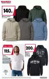 Woolworth leták Strana 11: Tričko €115,00, Mikina s kapucí s potiskem €200,00