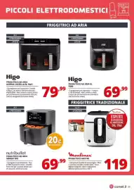 Volantino Comet Pagina 23: Nutribullet friggitrice ad aria €69,99, Friggitrice Moulinex AM3140 €119,00