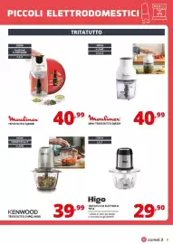Volantino Comet Pagina 9: Kenwood Tritatutto CHP62.400SI €39,99, Moulinex Mini Tritatutto DJ5201 €40,99