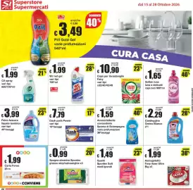 Volantino Sì con te Pagina 22: Dash pods Power €7,79, Ammorbidente concentrato Spuma di Sciampagna €1,59