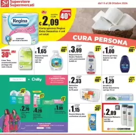Volantino Sì con te Pagina 23: Dentifricio Antica Erboristeria €1,29, Salviettine Baby Fria €2,33