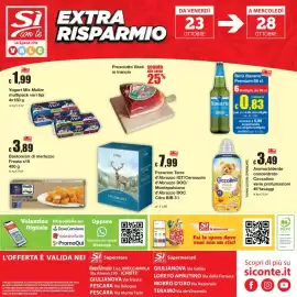 Volantino Sì con te Pagina 24: Bastoncini di merluzzo Frost €3,89, Yogurt Mix Muller €1,99