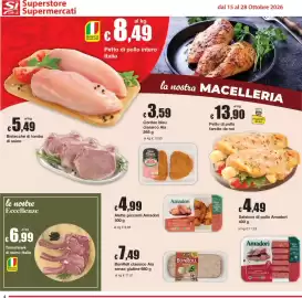 Volantino Sì con te Pagina 4: Tomahawk di suino Italia €6,99, Alette piccanti Amadori €4,99