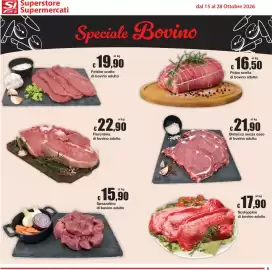 Volantino Sì con te Pagina 5: Bistecca senza osso di bovino adulto €21,90, Fettine scelte di bovino adulto €19,90