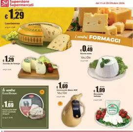 Volantino Sì con te Pagina 8: Gorgonzola DOP dolce cucchiaino Arrigoni €1,69, Ricotta mista VAL'OR €0,49