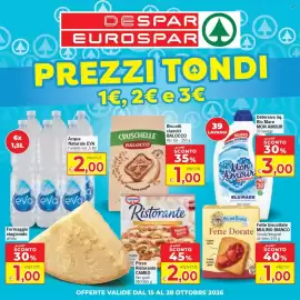 Volantino Despar Pagina 1: Balocco Biscotti classici €1,00, Mon Amour Detersivo liquido Blu Mare €3,00