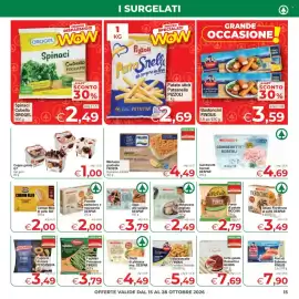 Volantino Despar Pagina 15: Merluzzo gratinato FROSTA Rosmarino e limone €4,49, Mazzancolle FINDUS €5,49